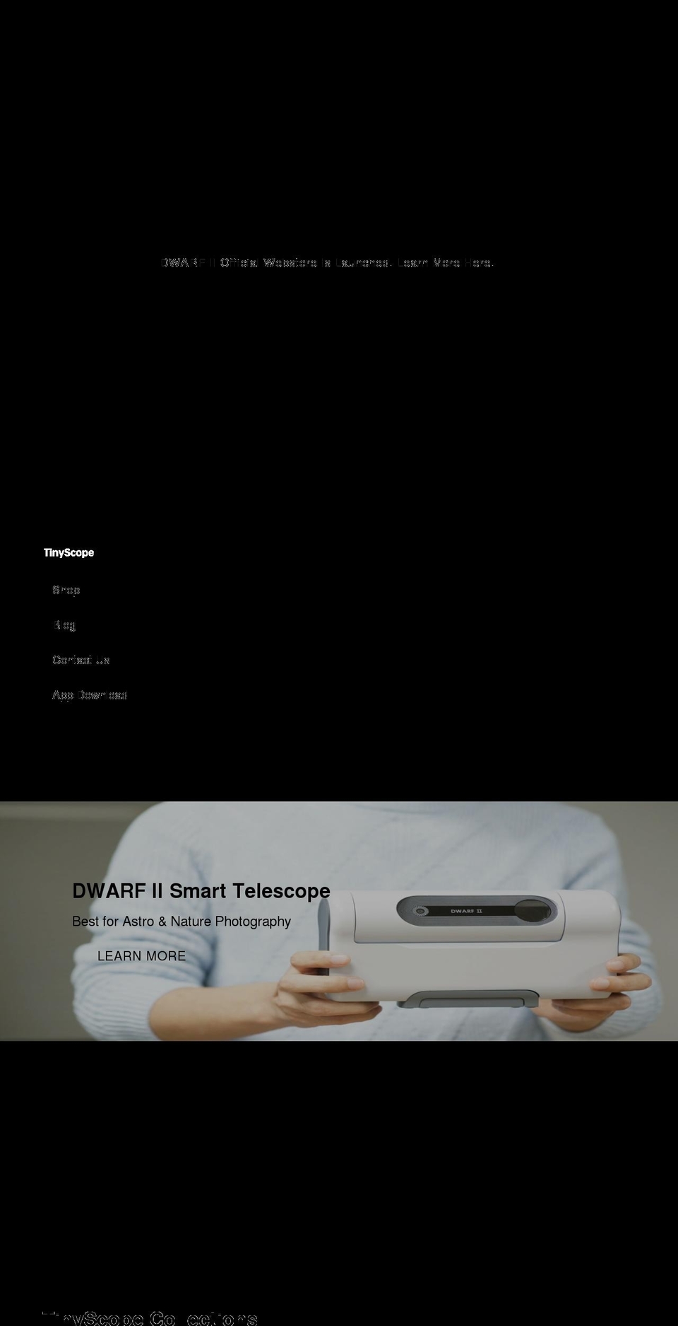 tinyscope-club.com shopify website screenshot