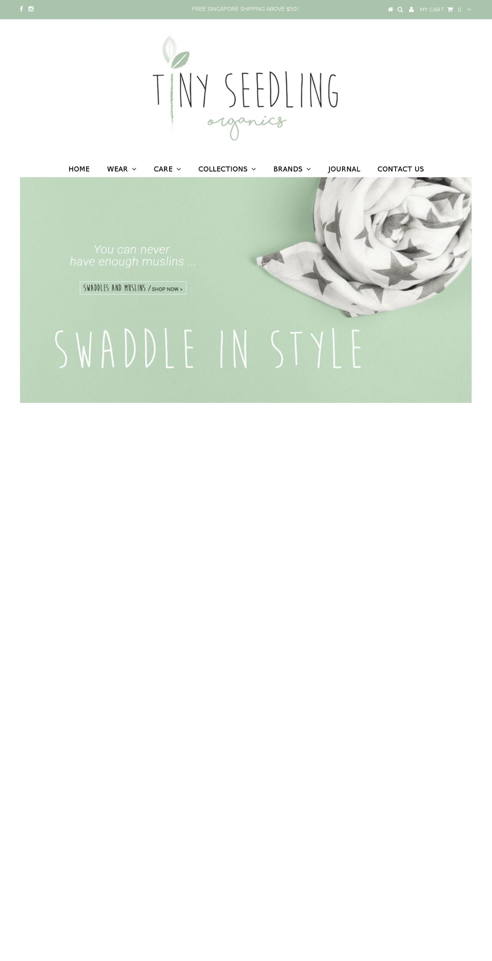 tinyseedling.com shopify website screenshot