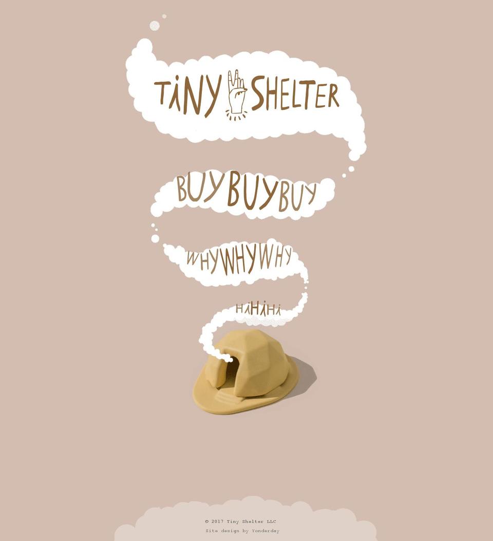 tinyshelter.guru shopify website screenshot