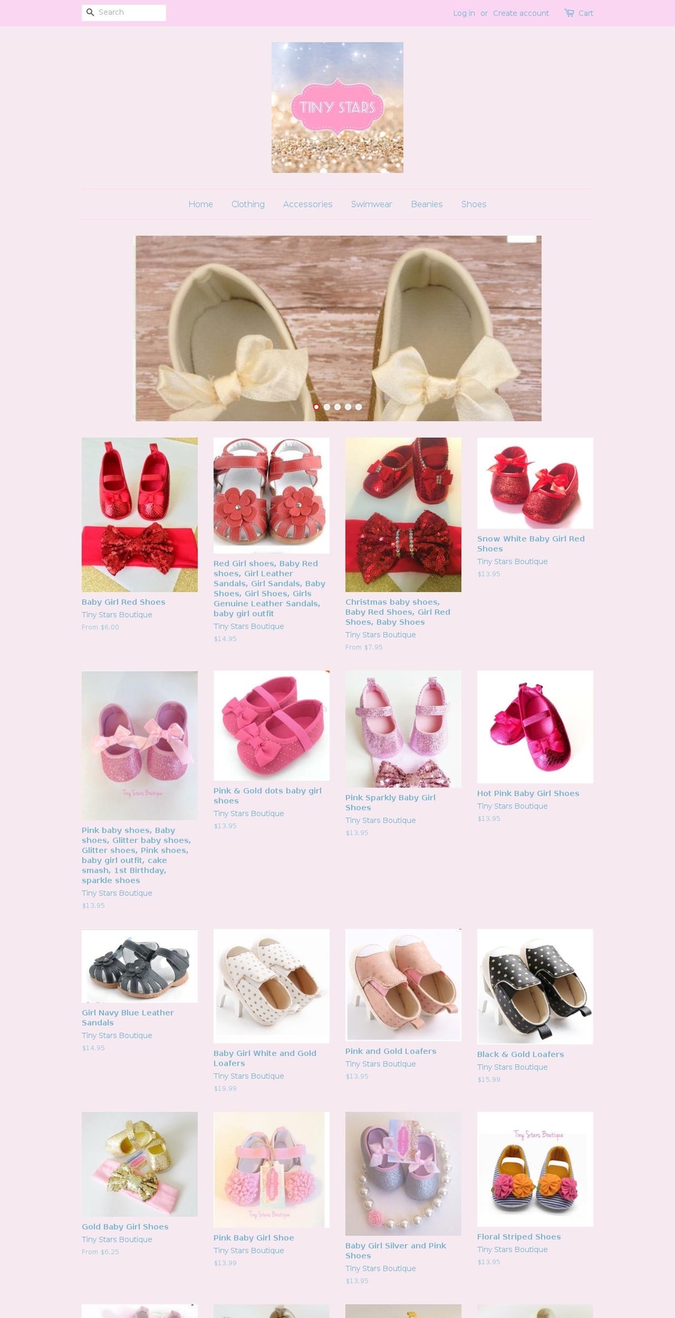 tinystarsboutique.com shopify website screenshot