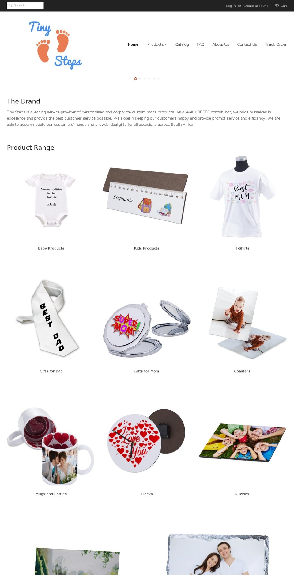 tinystepsboutique.com — Shopify storefront screenshot