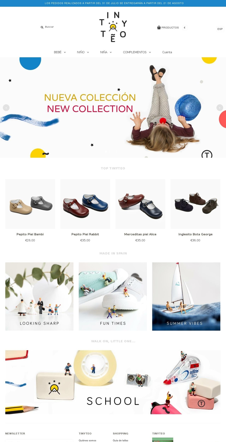 tinyteo.com shopify website screenshot