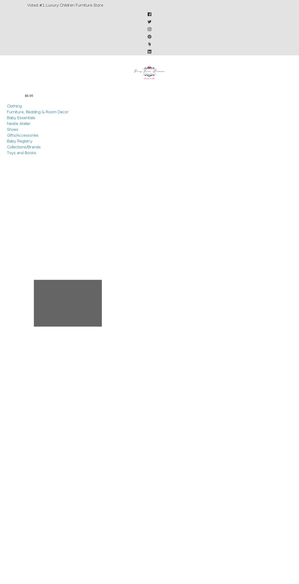 tinytoesandtiaras.com shopify website screenshot