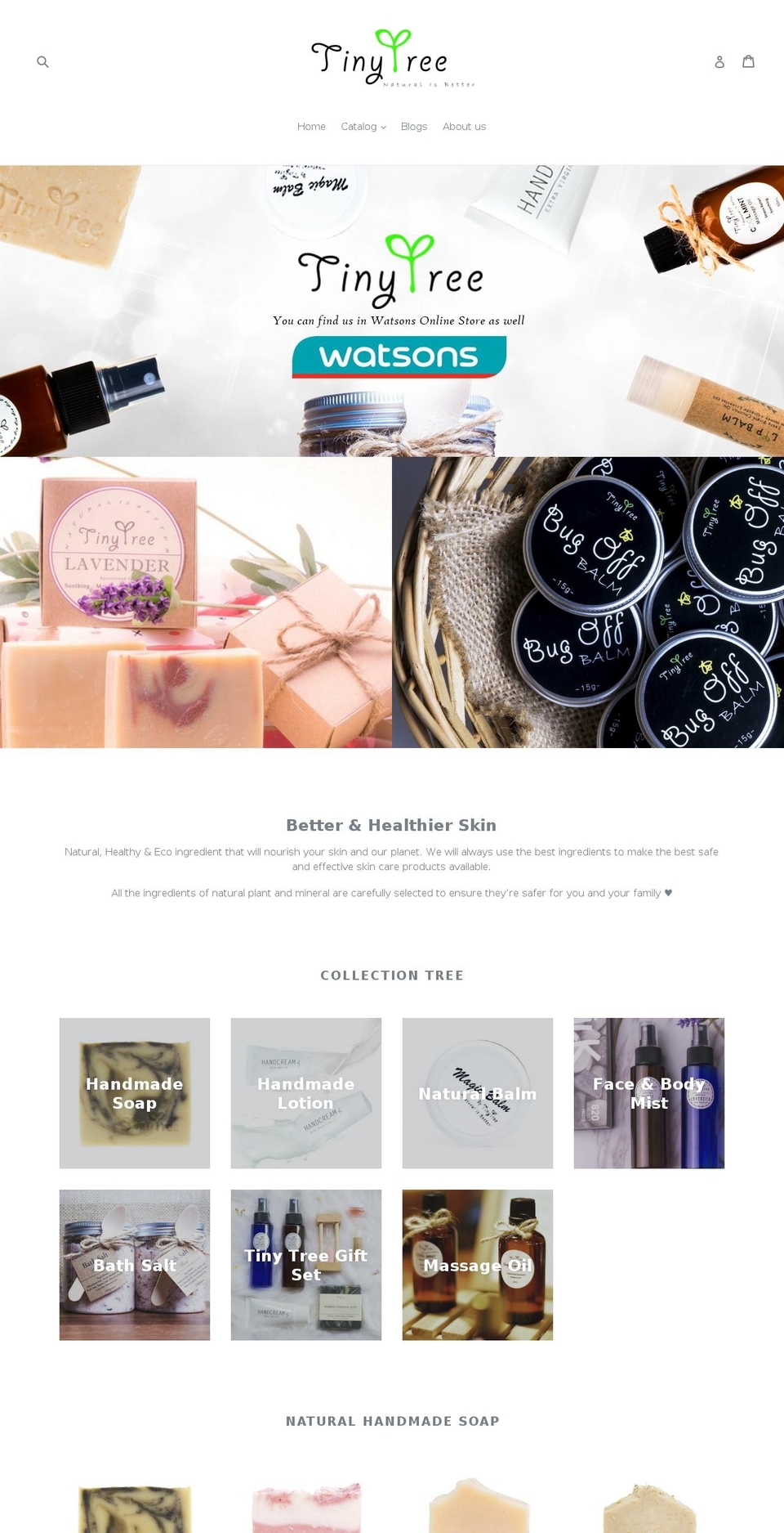 tinytreelab.com — Shopify storefront screenshot