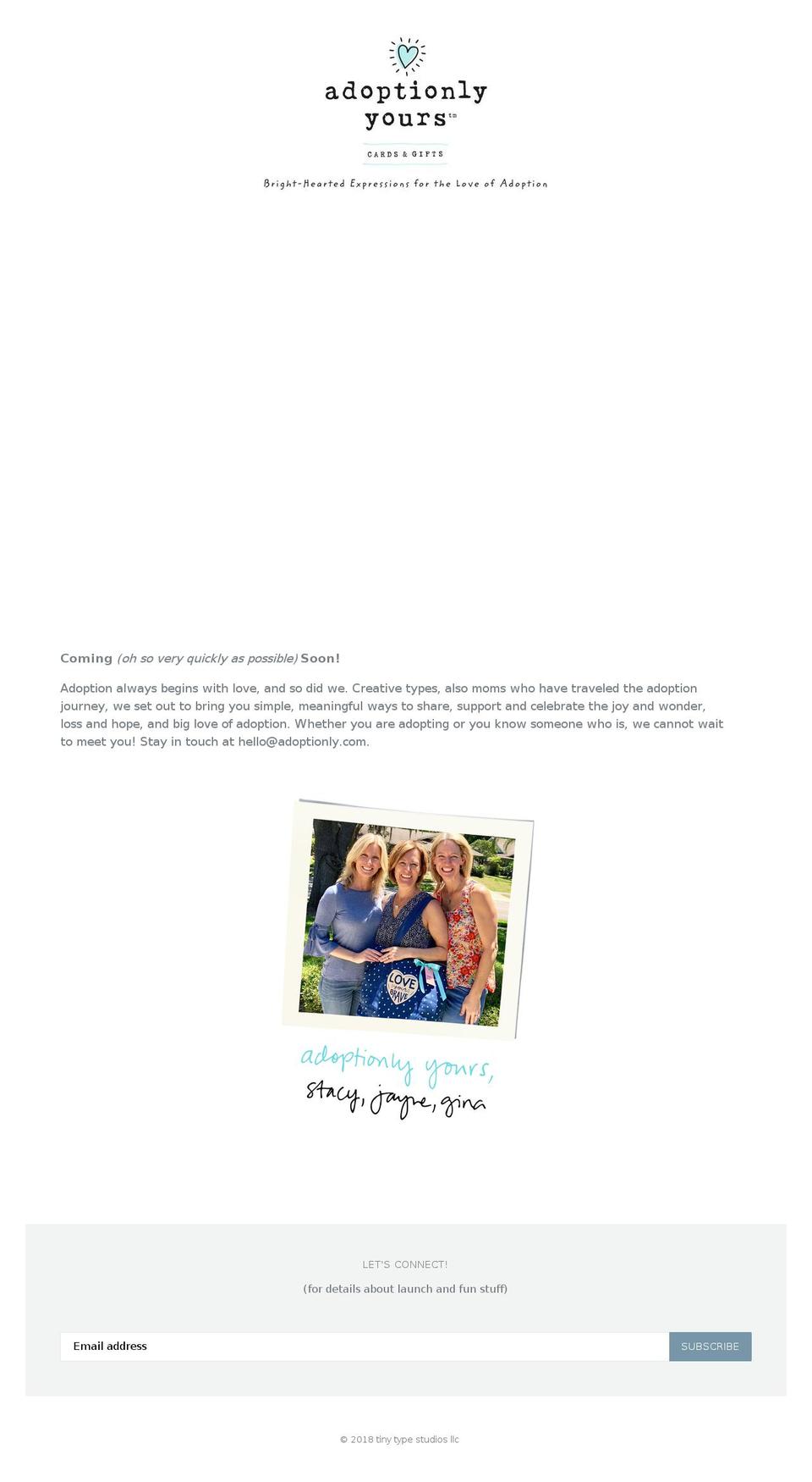 tinytypestudios.com — Shopify storefront screenshot