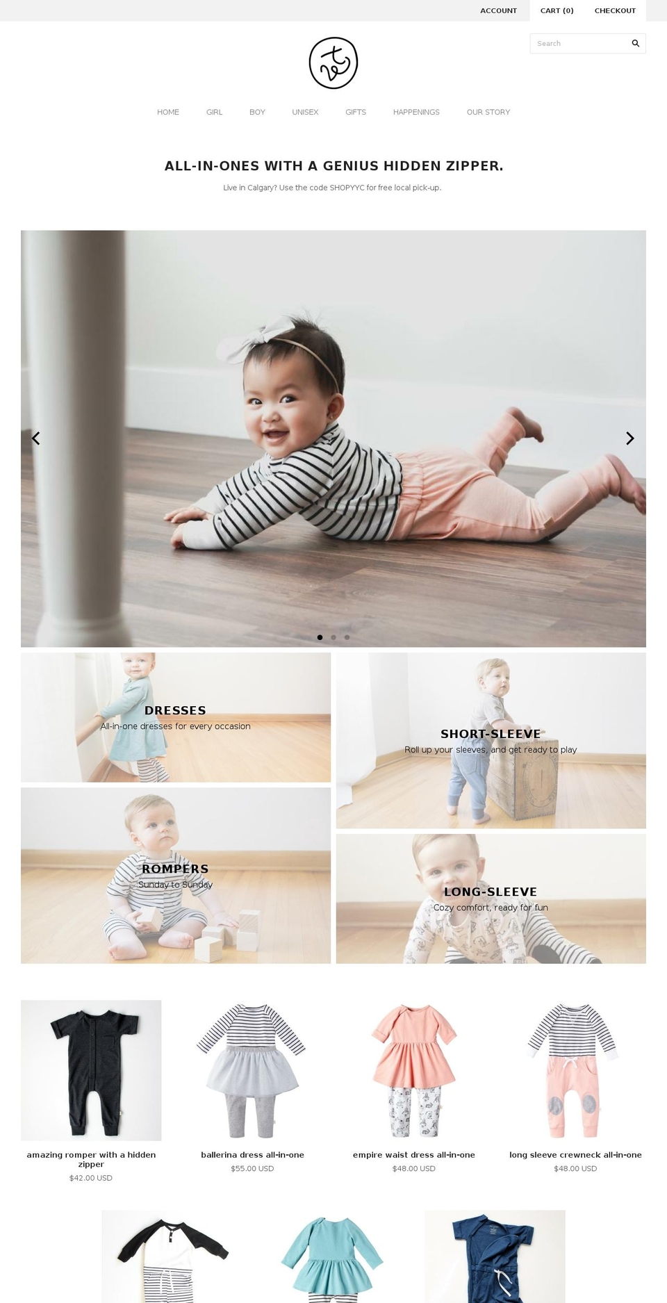 tinyvictoryclothing.com shopify website screenshot
