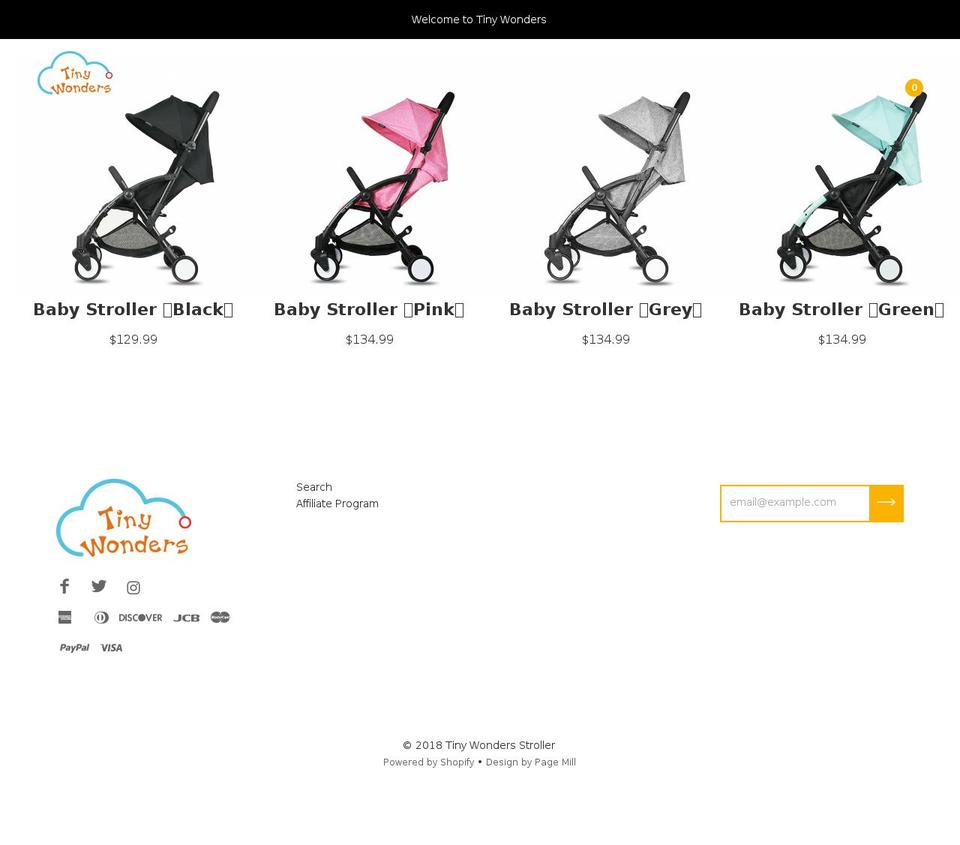 tinywonders.net shopify website screenshot