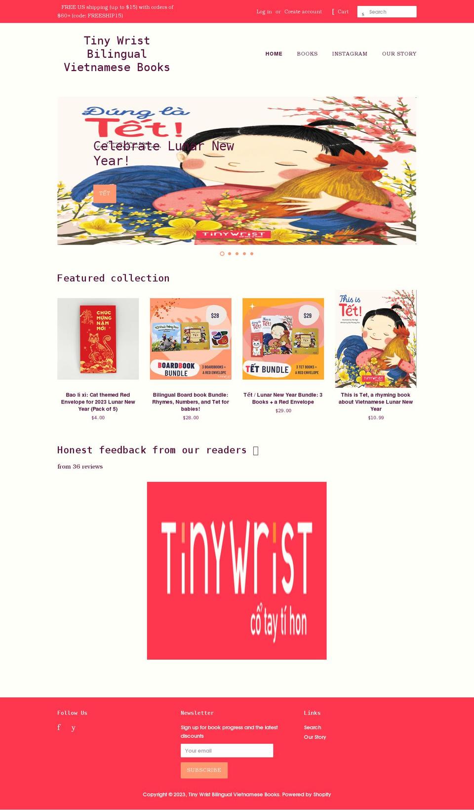 tinywrist.com shopify website screenshot