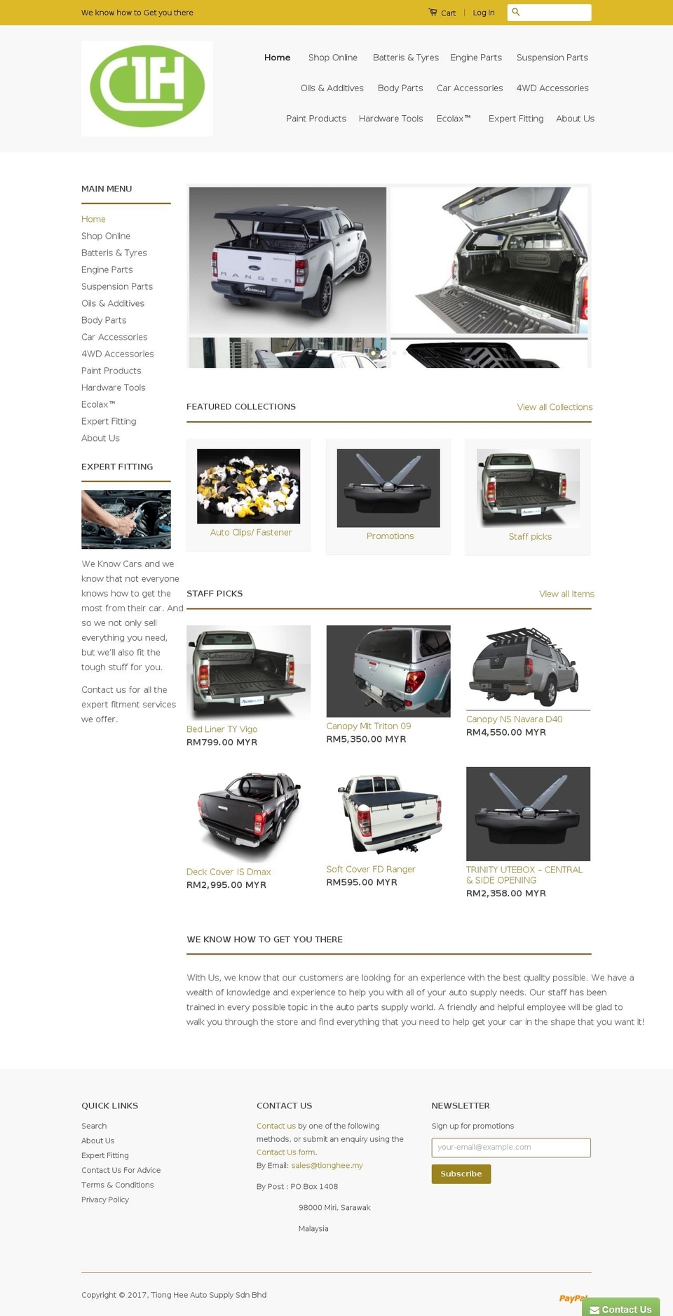 tionghee.my shopify website screenshot