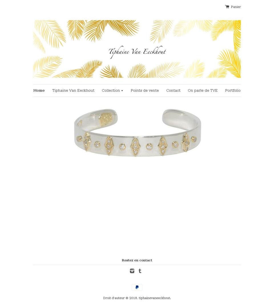 tiphainevaneeckhout.com shopify website screenshot