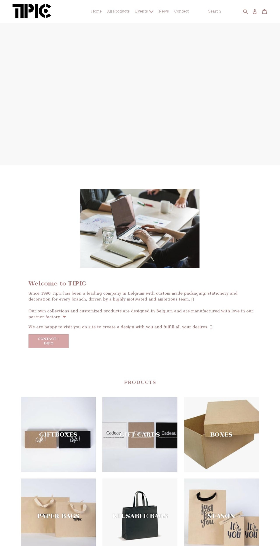 tipic.be shopify website screenshot