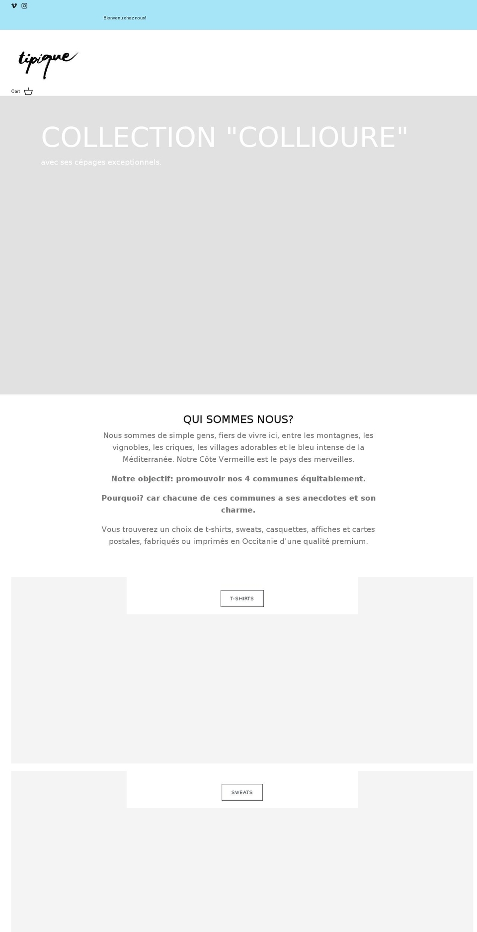 tipique.com shopify website screenshot