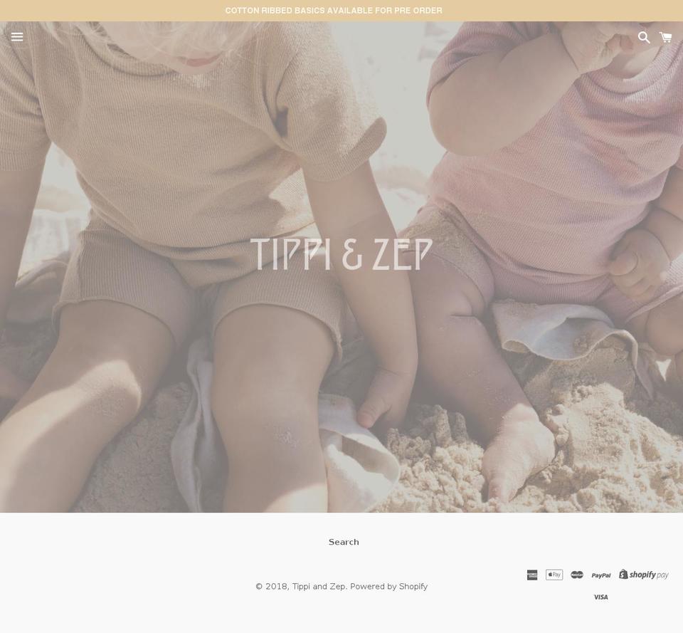 tippiandzep.com shopify website screenshot