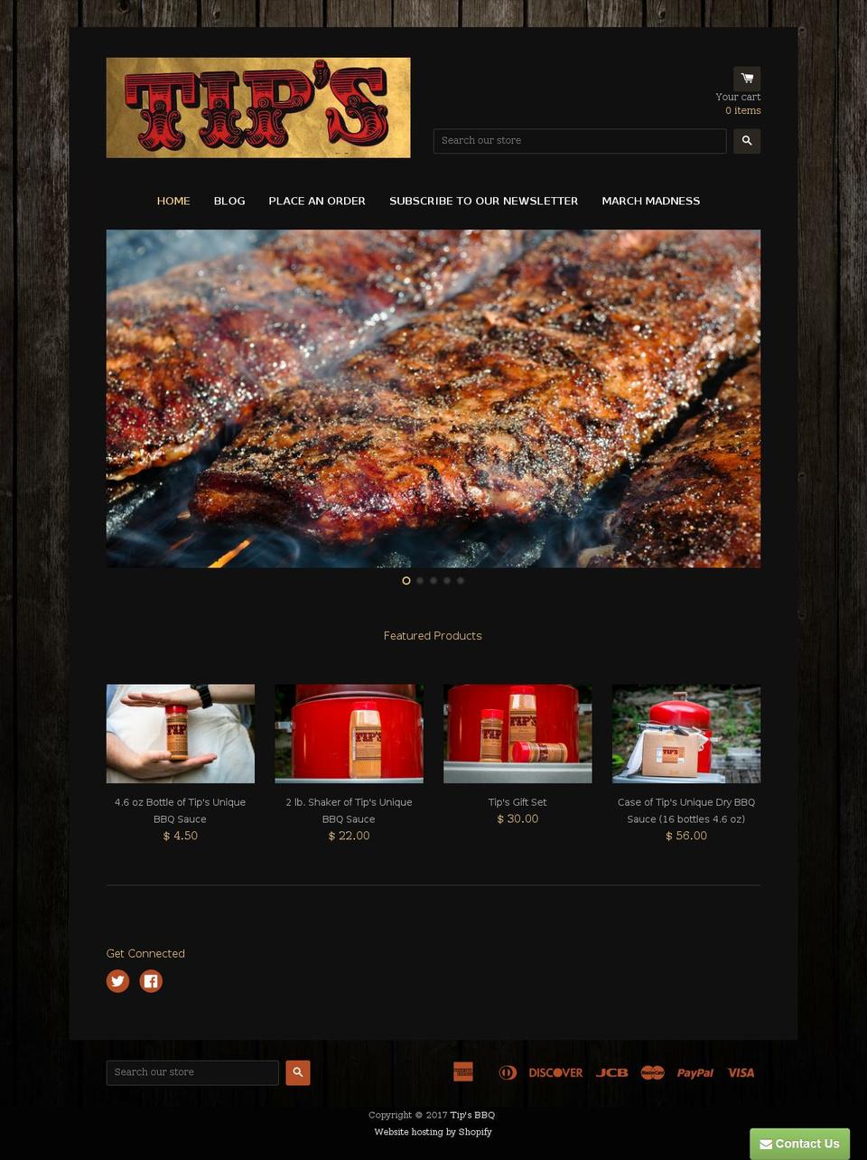 tipsbbq.com shopify website screenshot