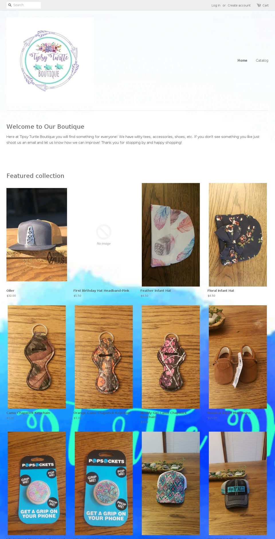 tipsy-turtleboutique.com — Shopify storefront screenshot