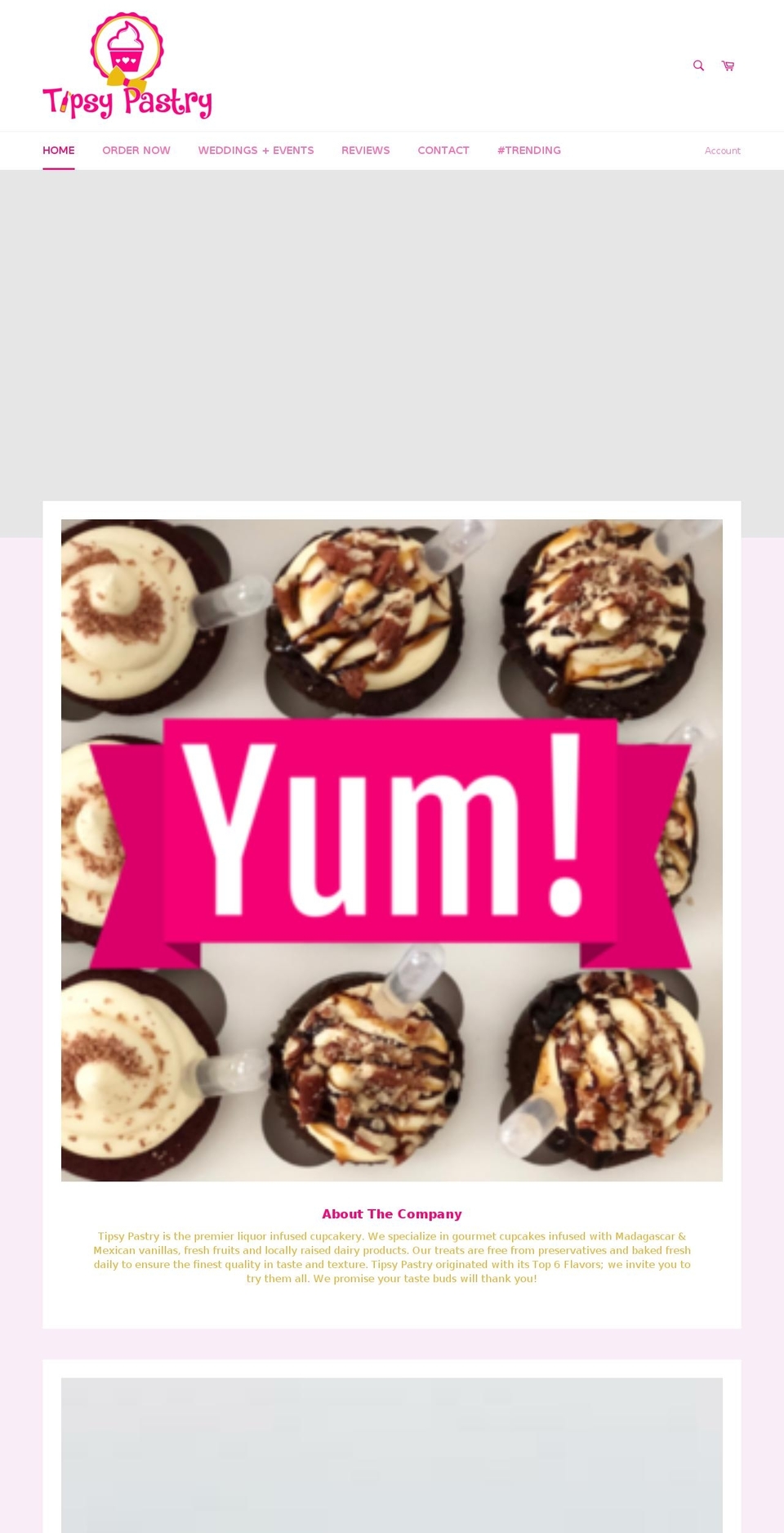 tipsypastry.com — Shopify storefront screenshot