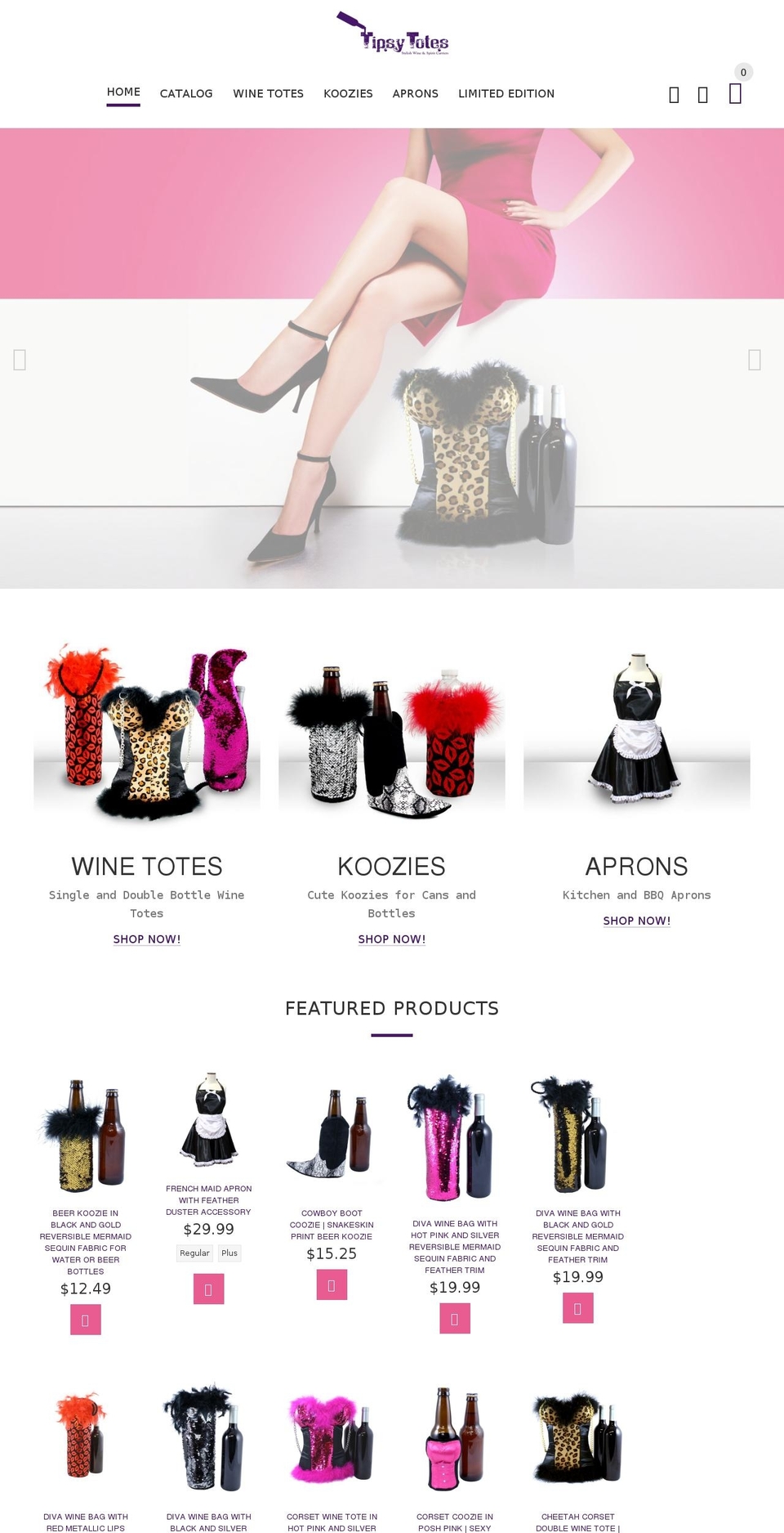 install-me-yourstore-v2-1-7 Shopify theme site example tipsytotes.com