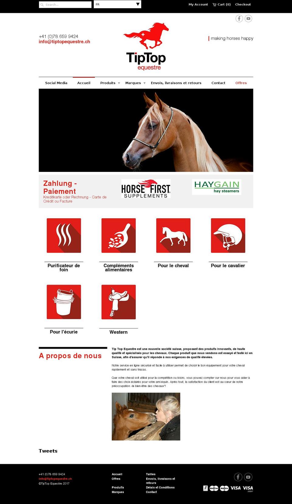 tiptopequestre.com shopify website screenshot