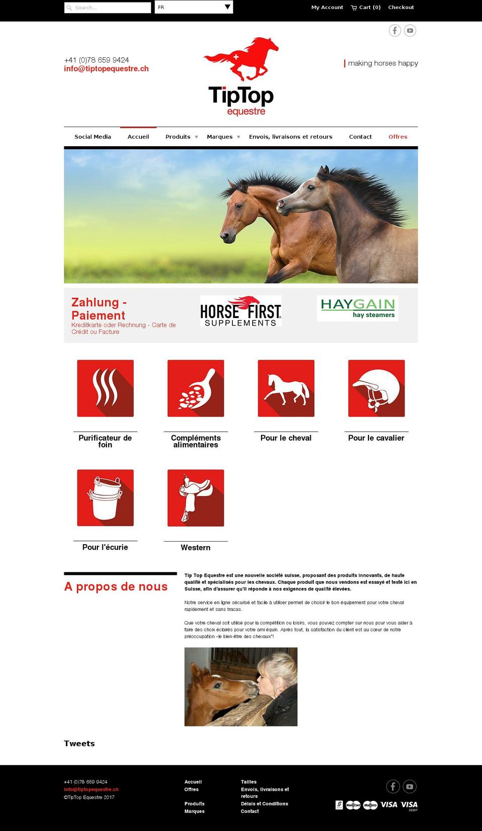 tiptopequestrian.com shopify website screenshot