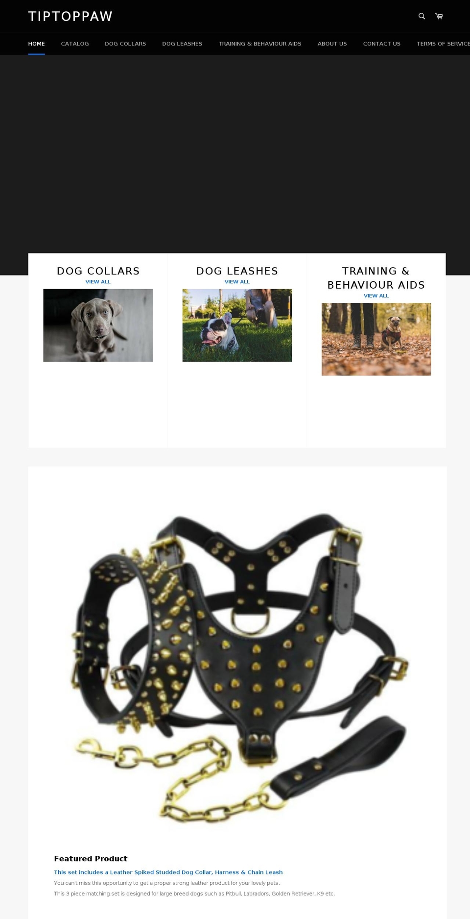 tiptoppaw.com — Shopify storefront screenshot