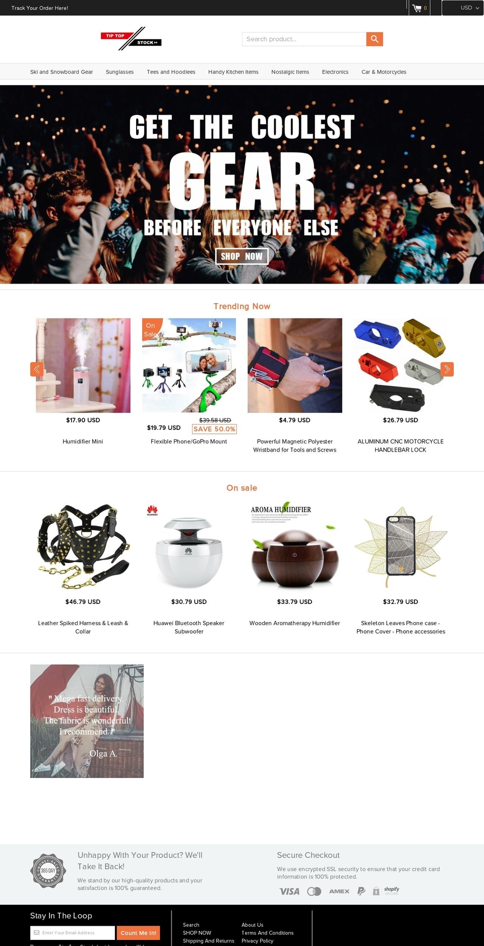 tiptopstock.com — Shopify storefront screenshot