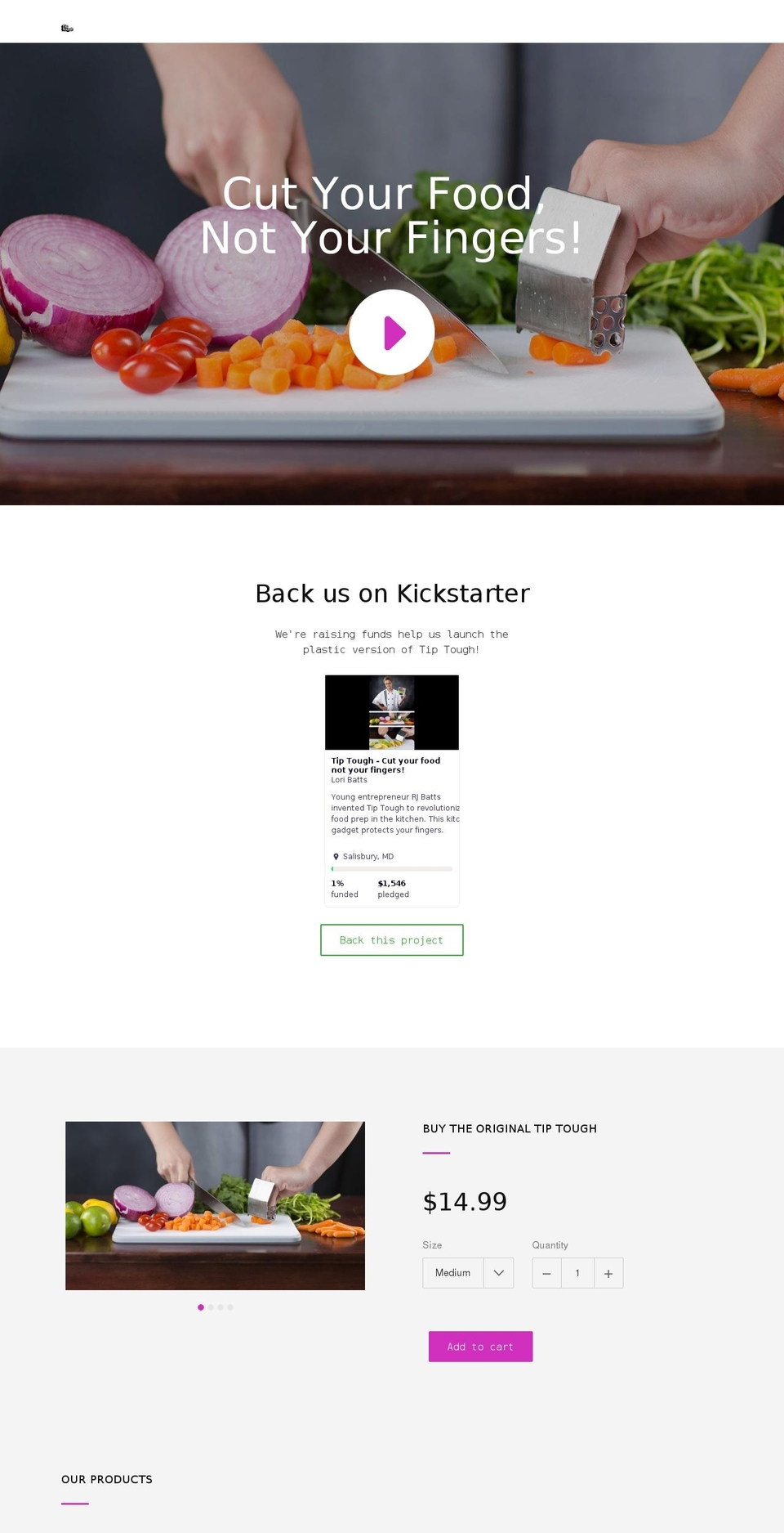 tiptough.com shopify website screenshot
