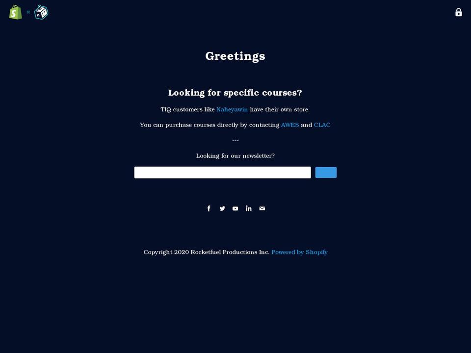 tiqstore.com shopify website screenshot