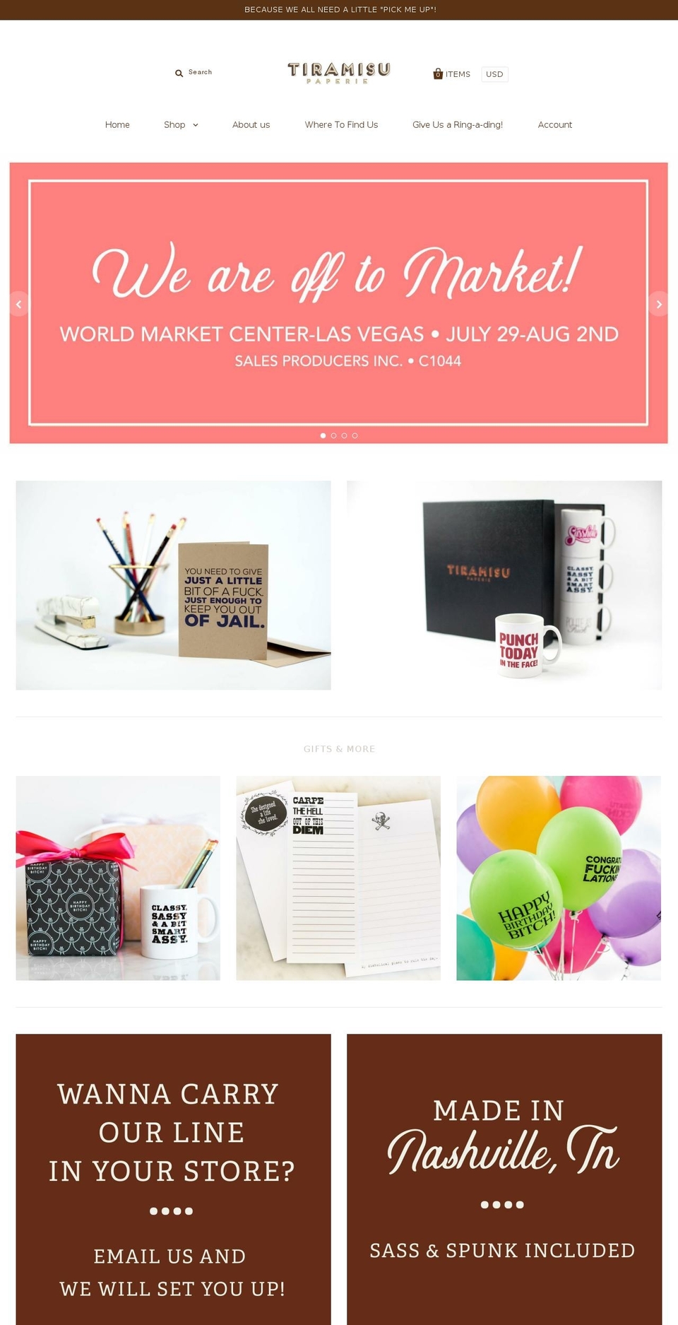 tiramisupaperie.com shopify website screenshot