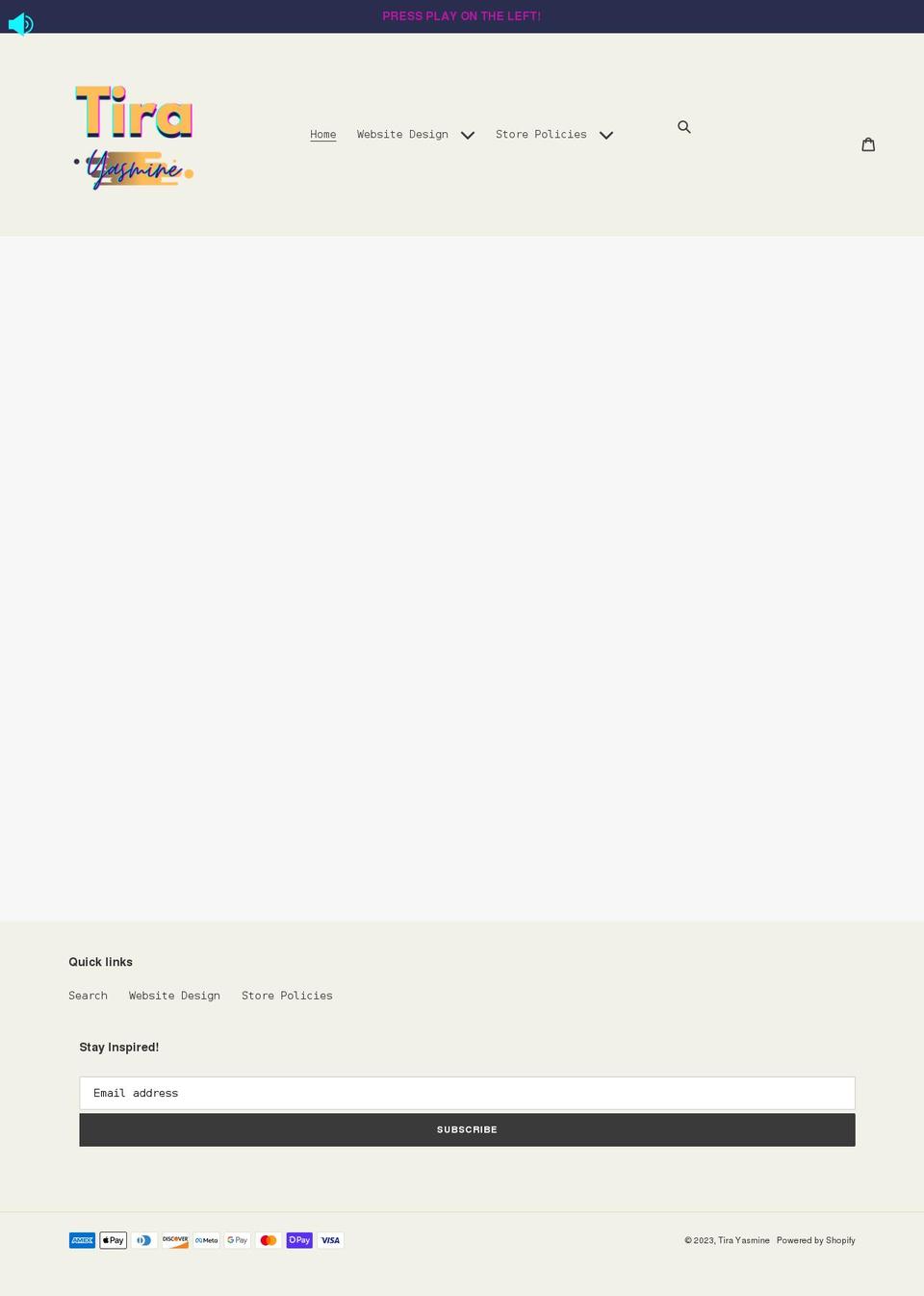tirayasmine.com shopify website screenshot