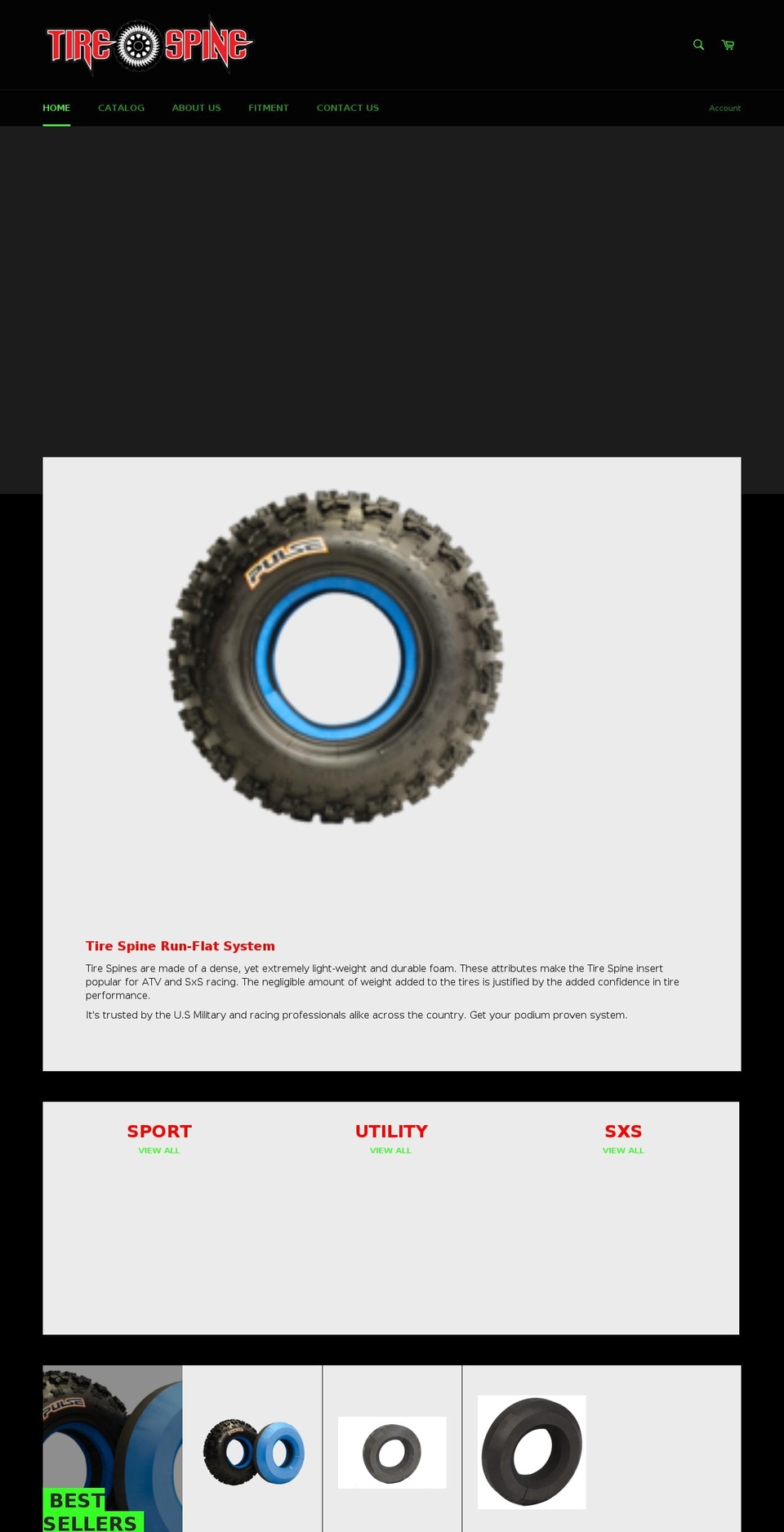 tire-spine.com shopify website screenshot