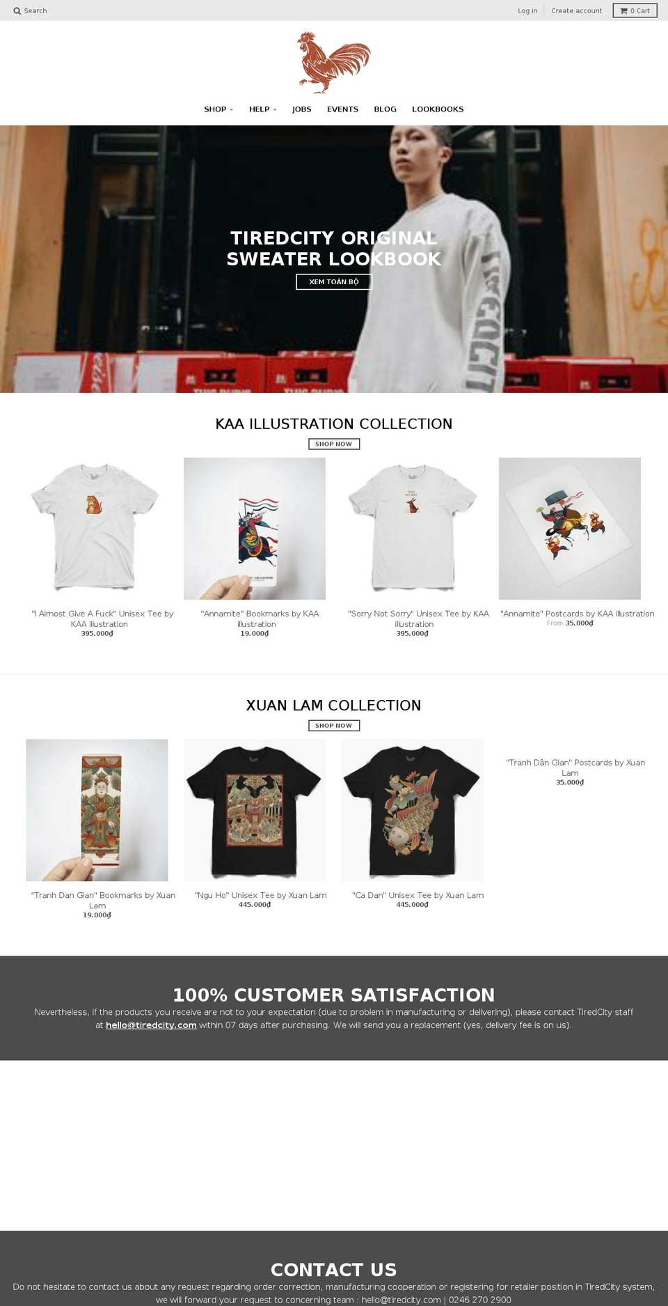 tiredcity.com shopify website screenshot