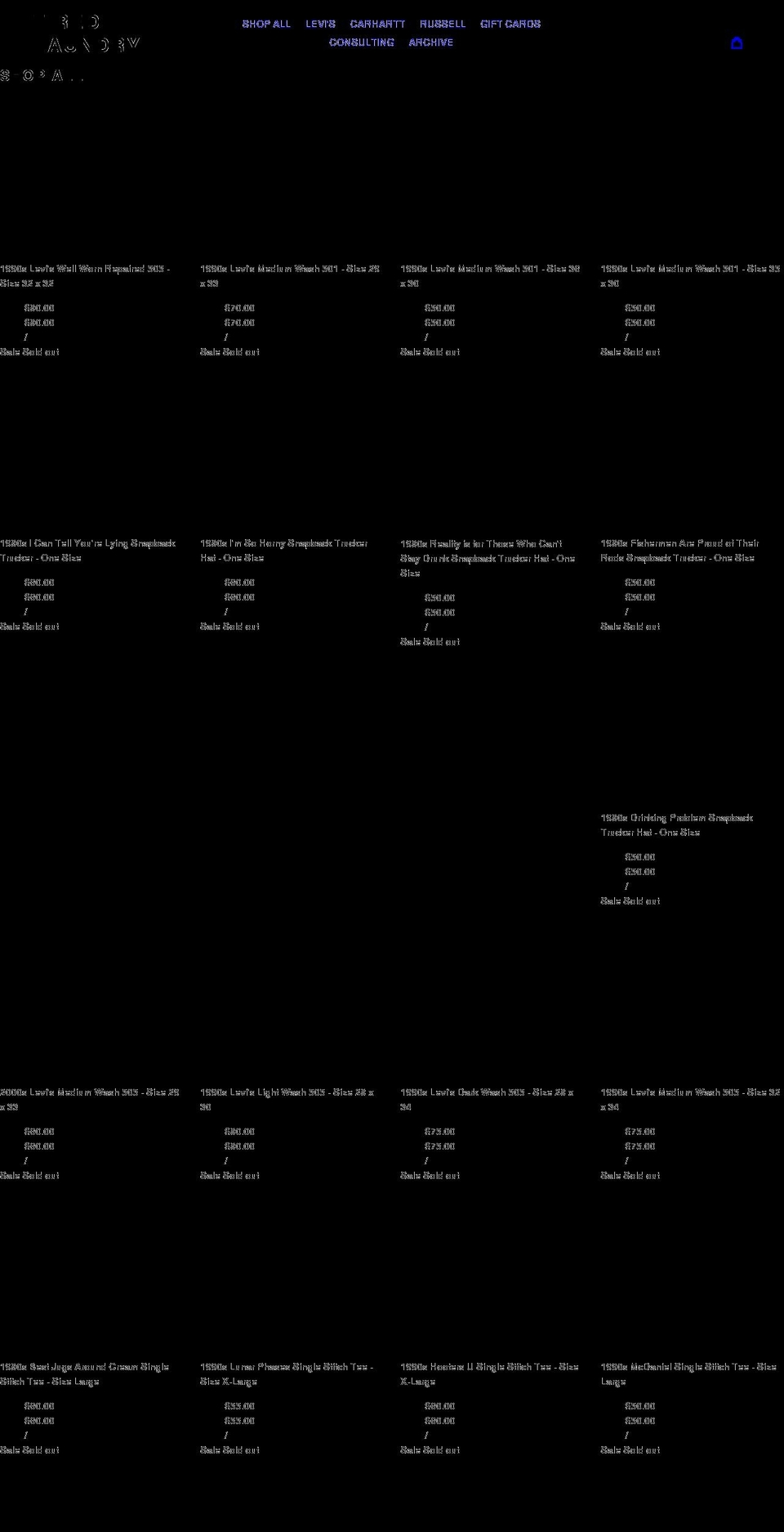 tiredlaundry.com shopify website screenshot