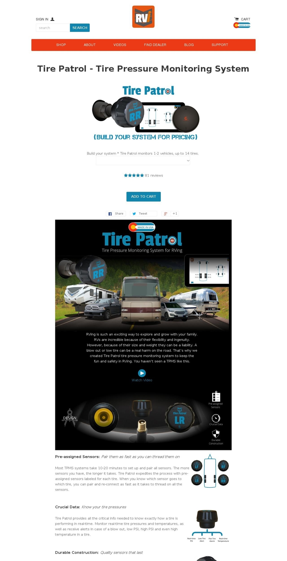 tirepatrol.com — Shopify storefront screenshot