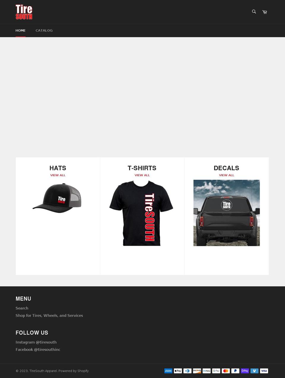 tiresouthdirect.com shopify website screenshot