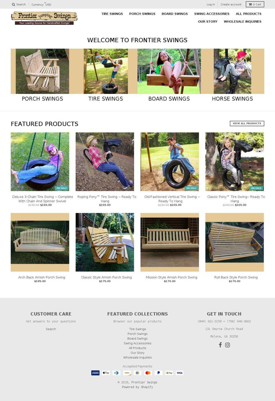 tireswings.net shopify website screenshot