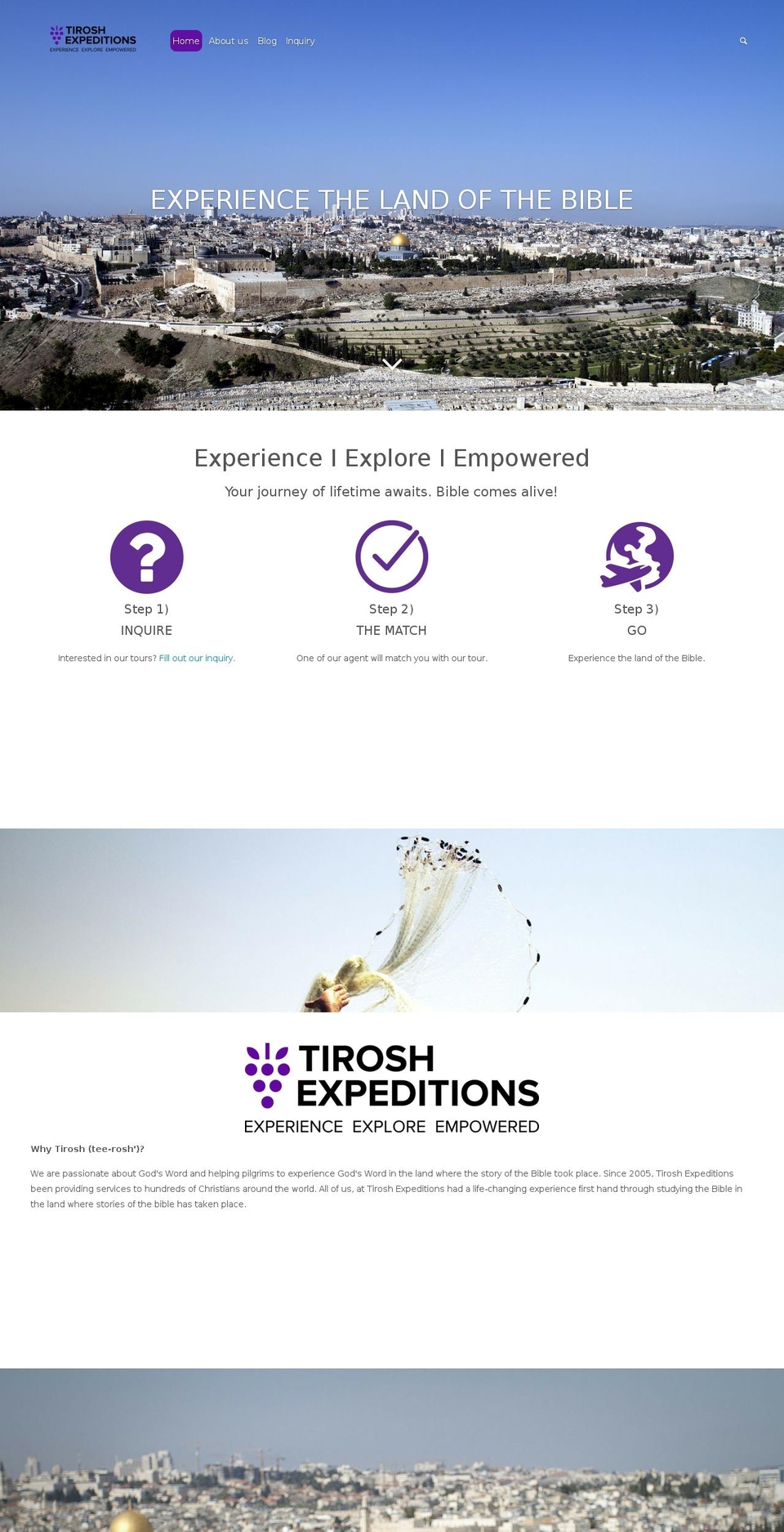 tiroshexpeditions.com shopify website screenshot