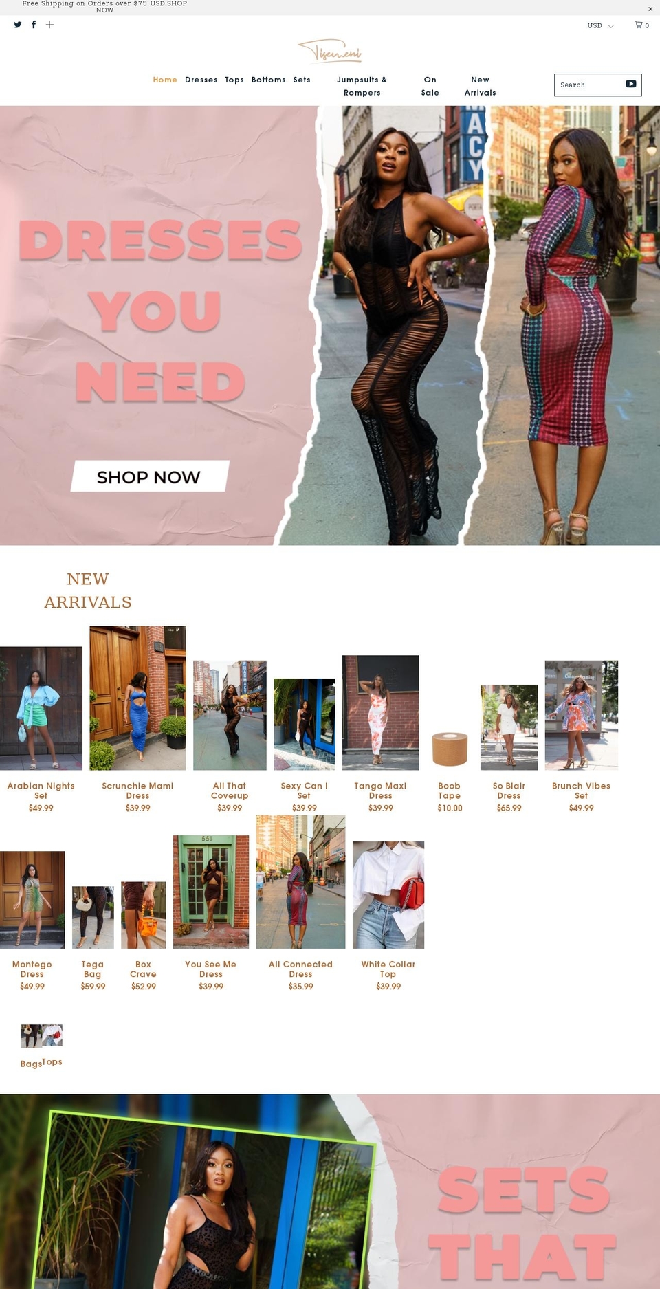 tisemeni.com shopify website screenshot