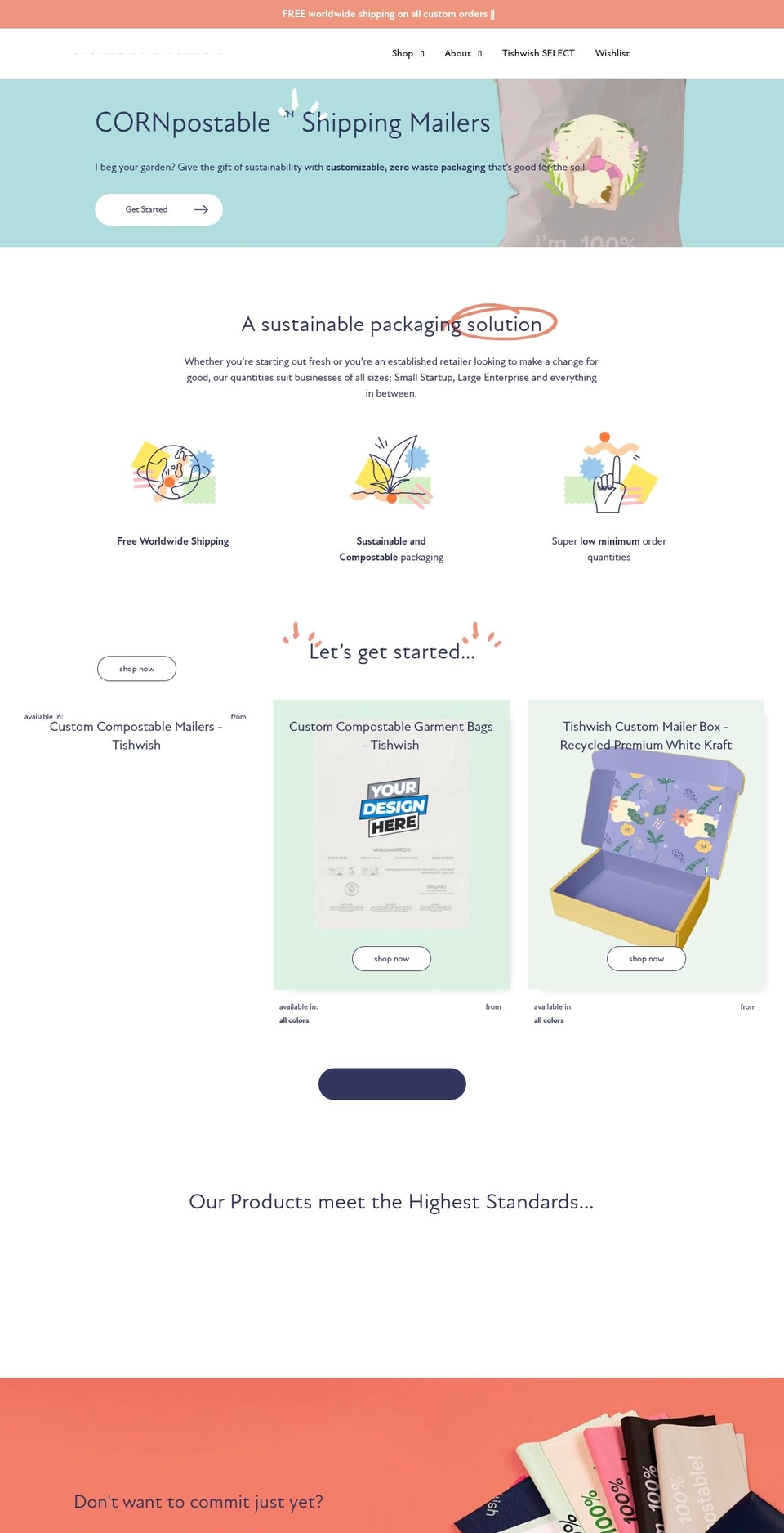 tishwish.com shopify website screenshot