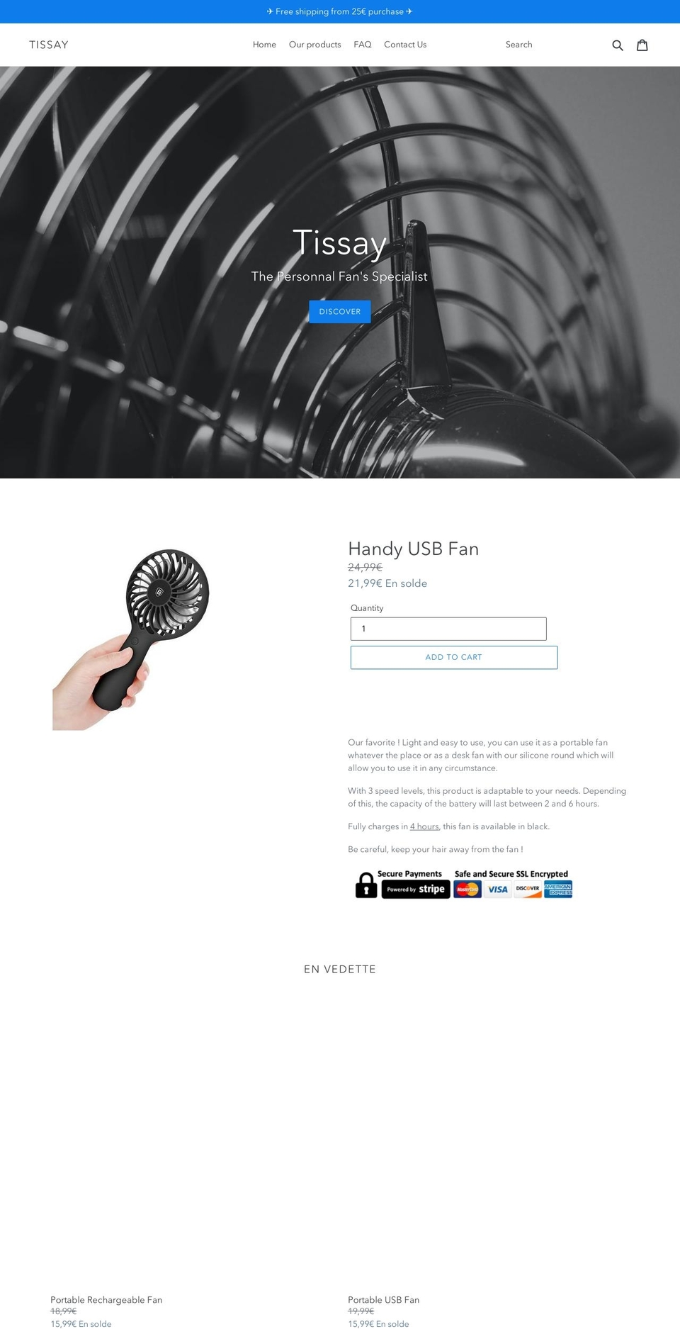 tissay.com — Shopify storefront screenshot