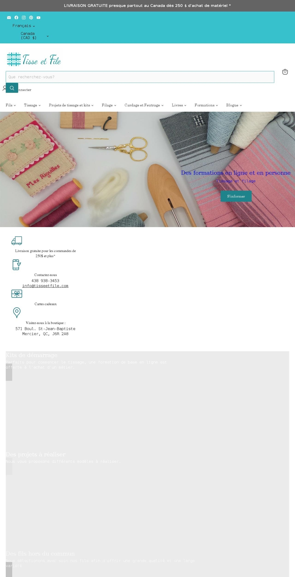 tisseetfile.com shopify website screenshot