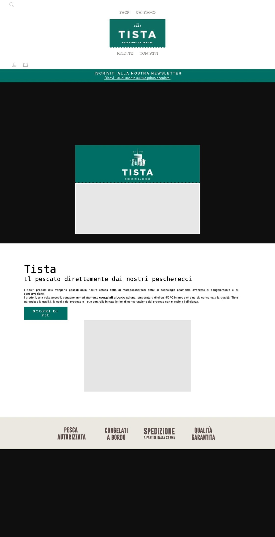 tistashop.it shopify website screenshot