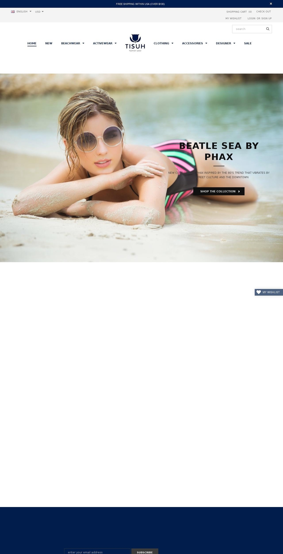 tisuh.com — Shopify storefront screenshot