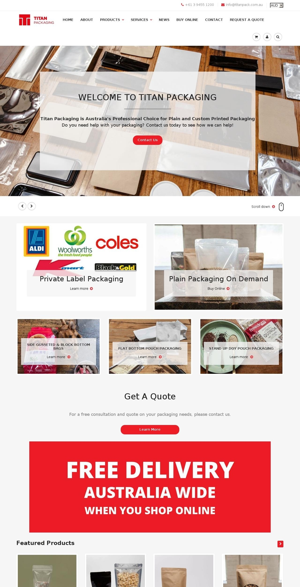 titandevelopment.com.au shopify website screenshot