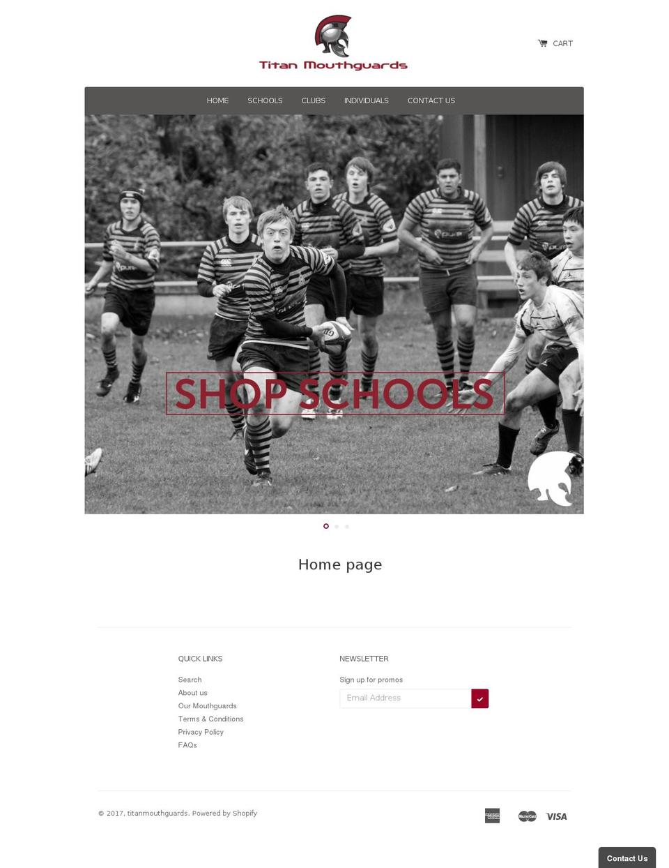 titanguards.com shopify website screenshot