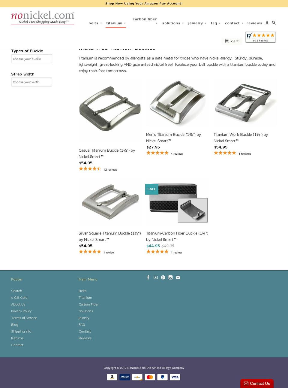 Nonickel-com.02.dev Shopify theme site example titaniumbuckles.com