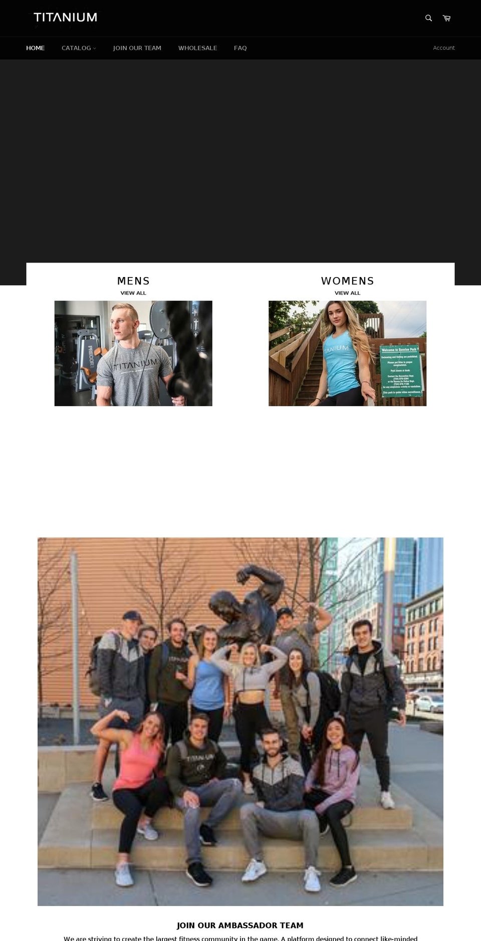 titaniumfitco.com shopify website screenshot