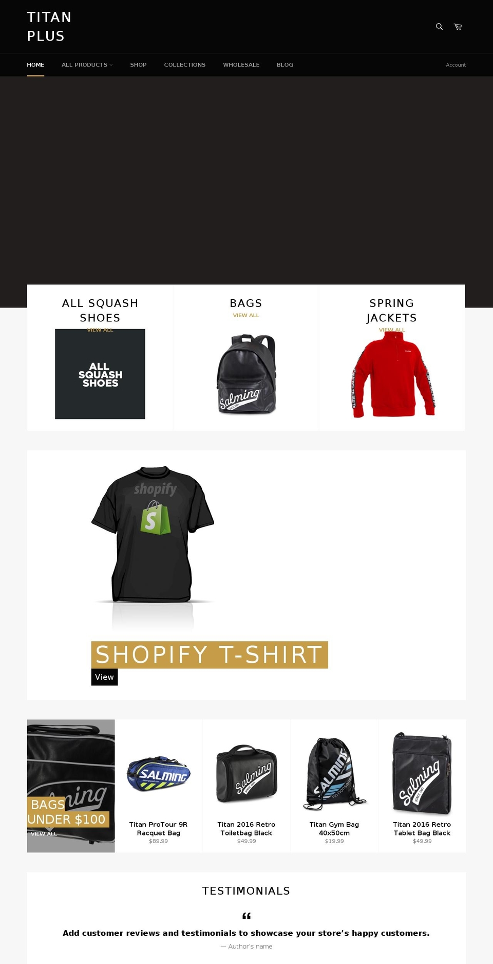 titanplus.myshopify.com shopify website screenshot