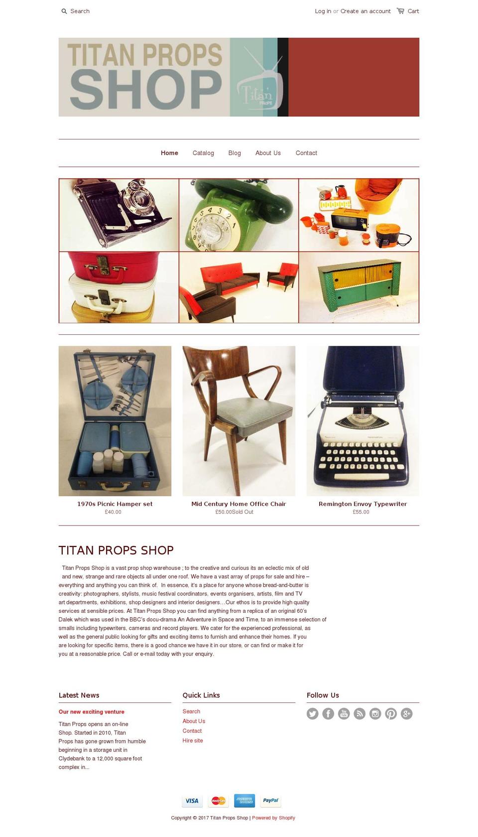 titanpropsshop.com shopify website screenshot