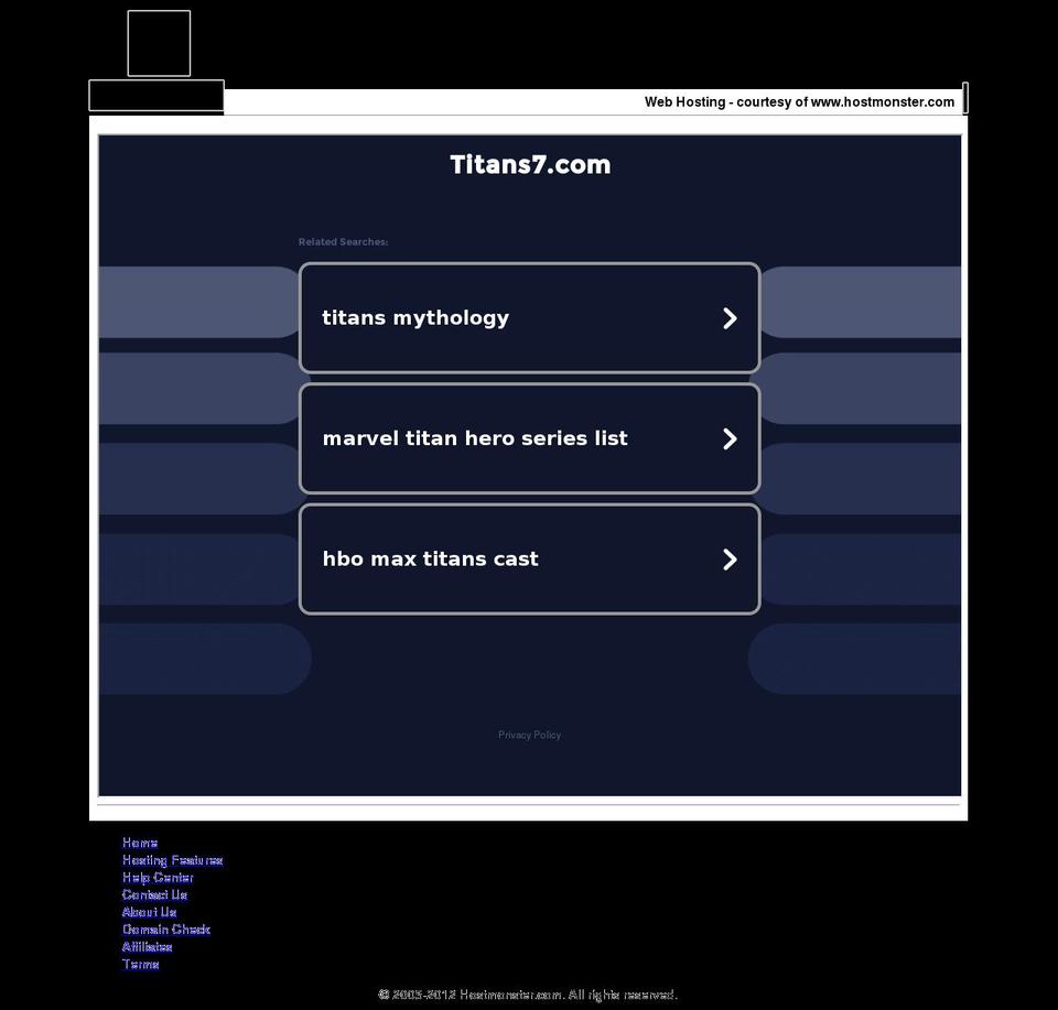 titans7.com — Shopify storefront screenshot