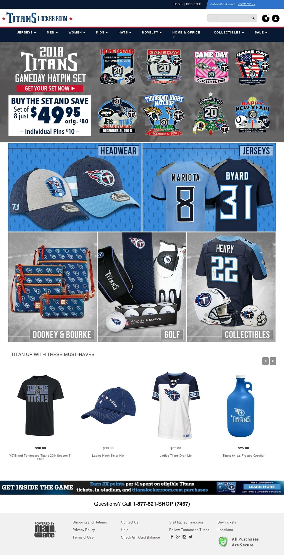 Jersey Builder - Diff -Rian Shopify theme site example titansonlineshop.com